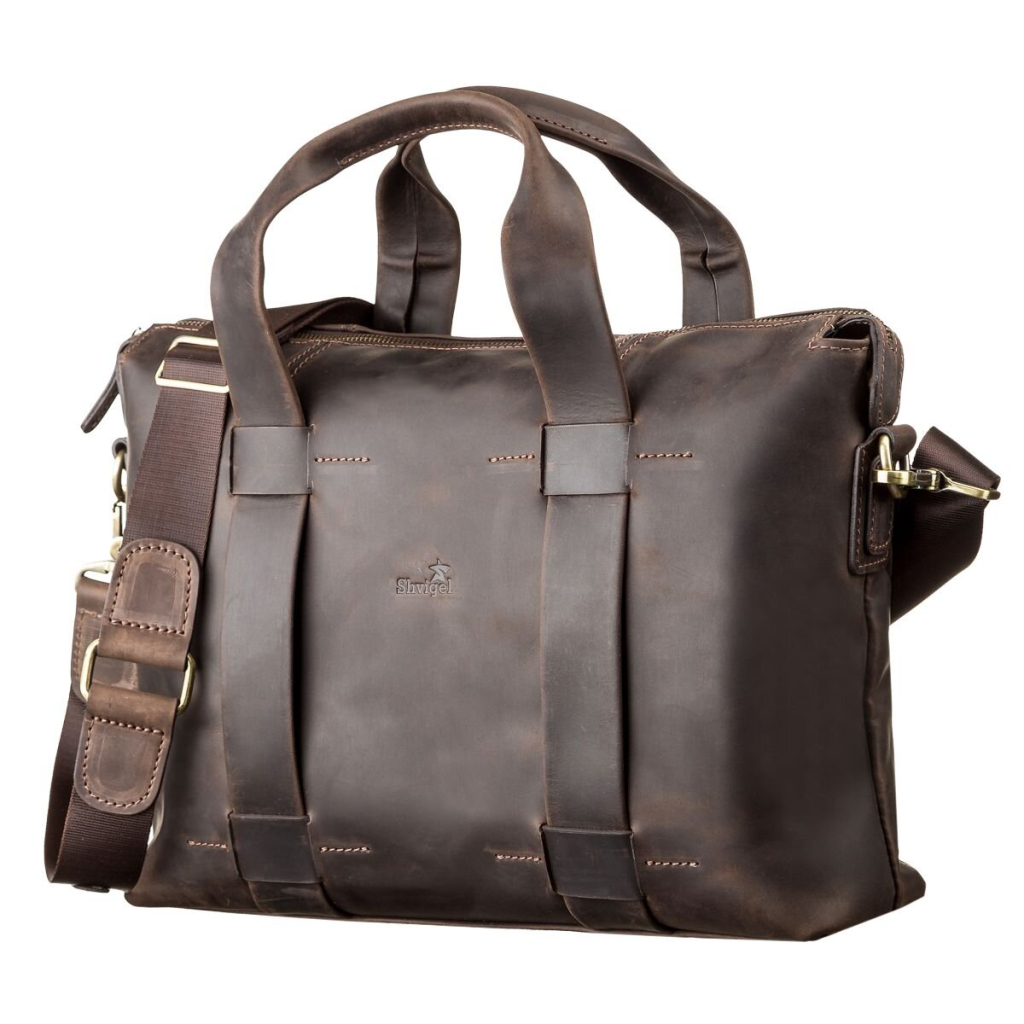 Сумка Shvigel Шкіряна Коричнева (11105) - зображення 1