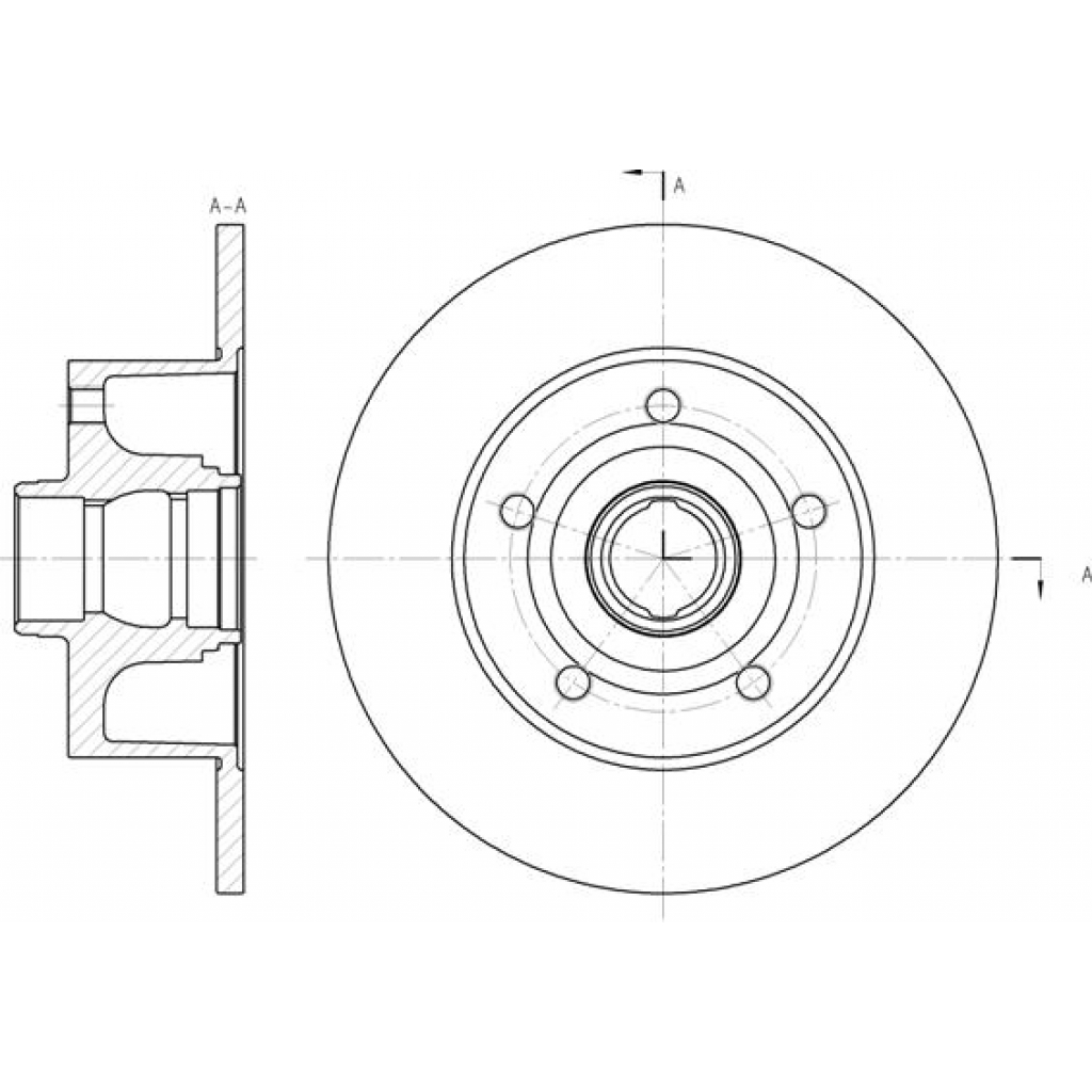 Гальмівний диск REMSA 6431.00 - зображення 1
