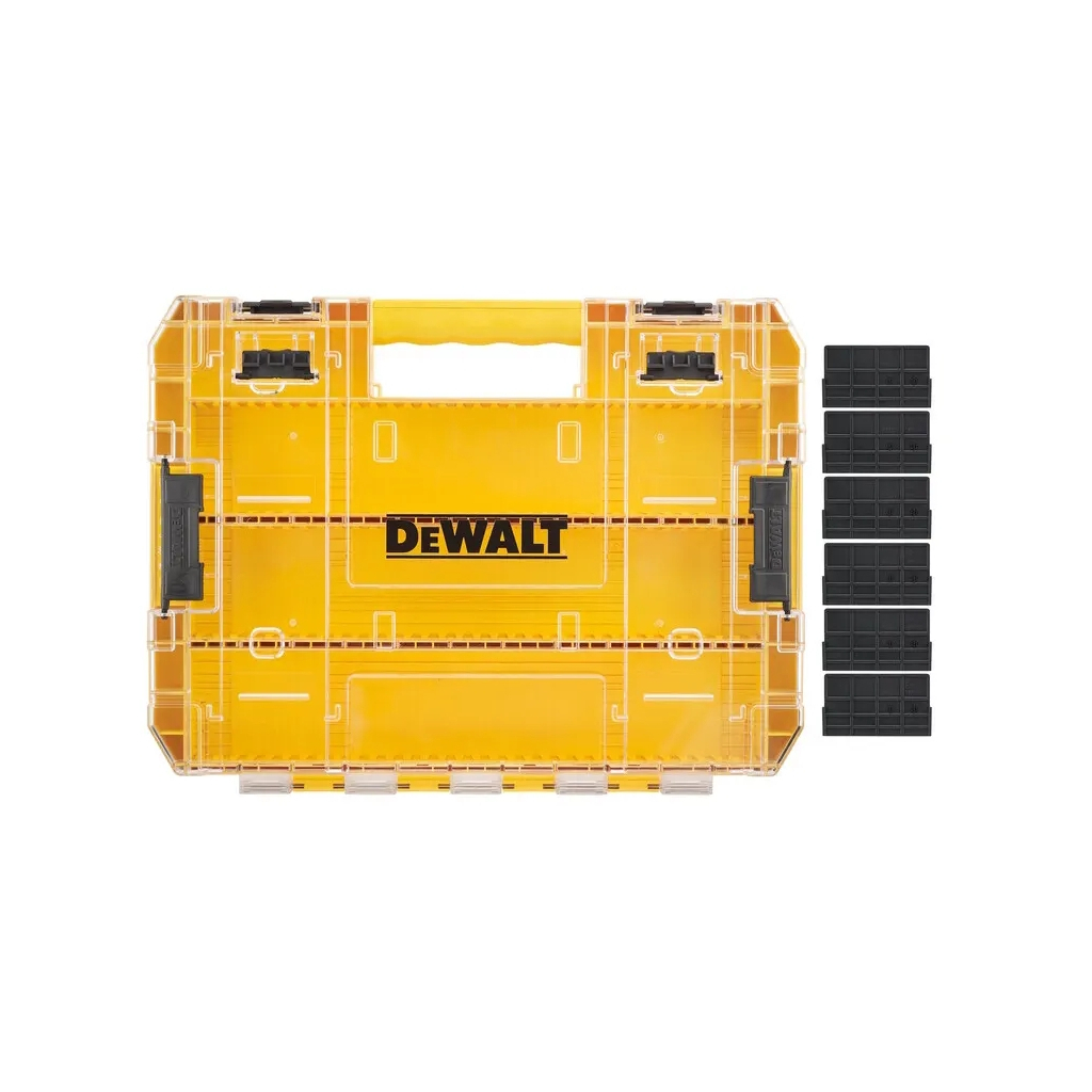 Ящик для інструментів DeWALT для біт системи TSTAK Tough Case L з роздільниками 6 шт (DT70839) - зображення 2