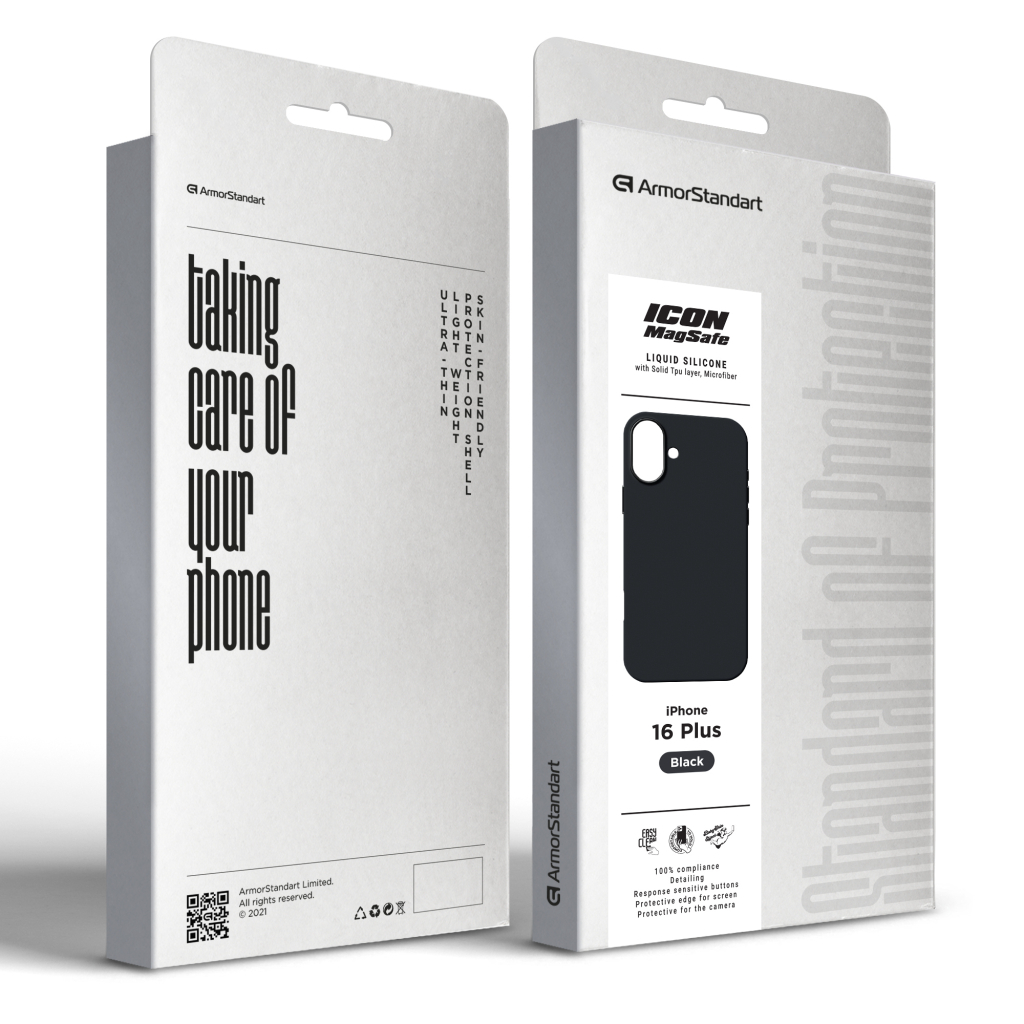 Чохол до мобільного телефона Armorstandart ICON2 MagSafe Apple iPhone 16 Plus Black (ARM78667) - зображення 2