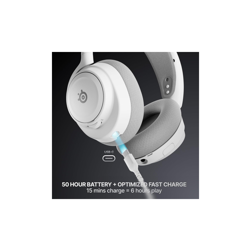 Навушники SteelSeries Arctis Nova 7 Gen 2 Wireless White (61731) - зображення 8