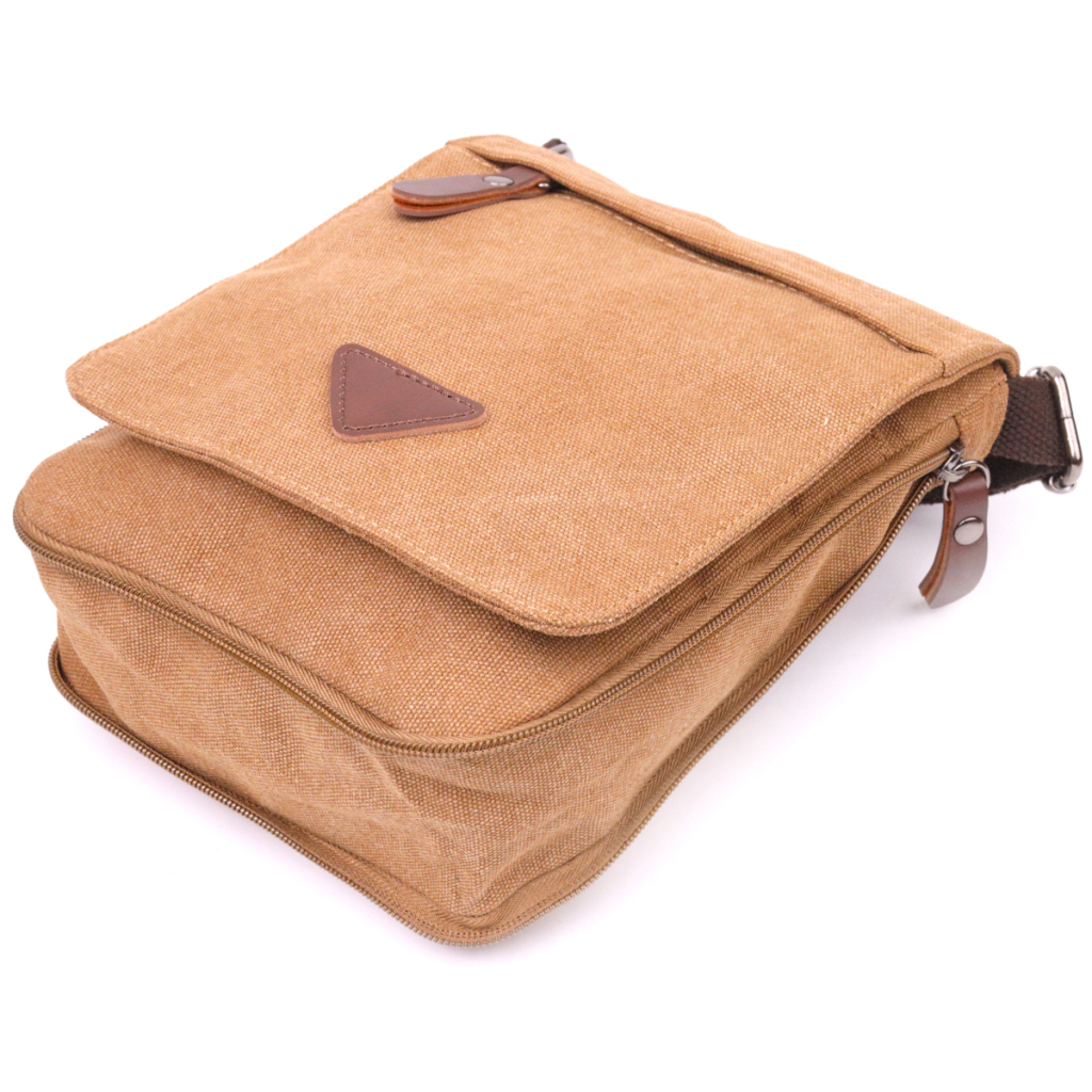 Сумка Vintage Чоловіча з текстилю Коричнева (21268) - зображення 3