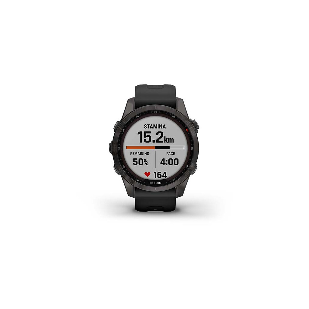 Смарт-годинник Garmin fenix 7S Sapphire Sol, Carbon Gray DLC Ti with Blk Band, GPS (010-02539-25) - зображення 6
