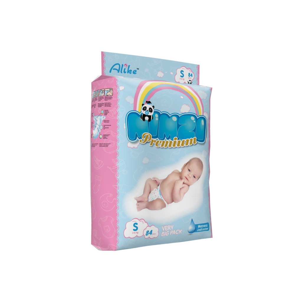 Підгузки Mimzi S 3-6 кг 84 шт. (MDS84) (4820209800067) - зображення 2