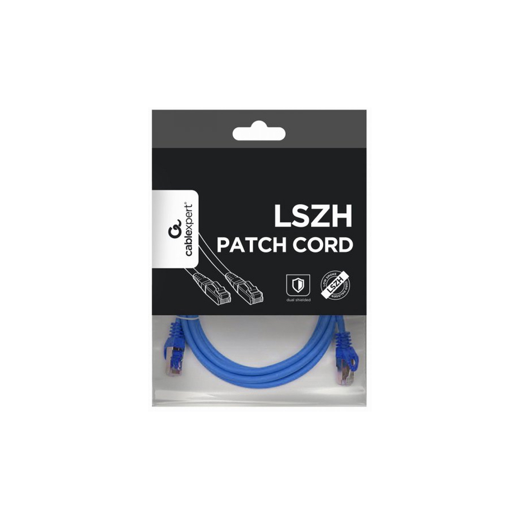 Патч-корд Cablexpert 1.5м S/FTP Cat 6A CU LSZH blue (PP6A-LSZHCU-B-1.5M) - изображение 4