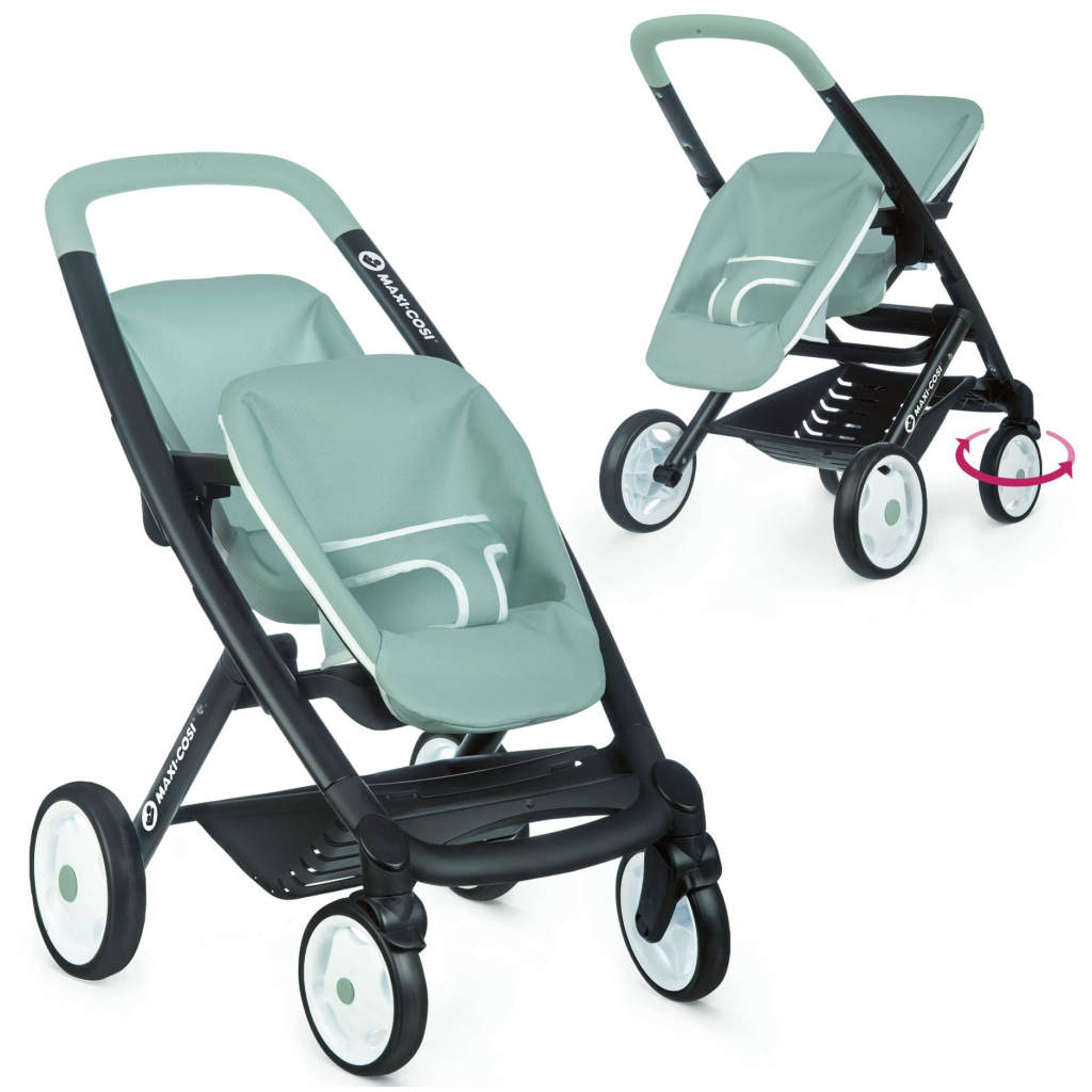 Коляска для ляльок Smoby Toys Maxi-Cosi&Quinny для близнюків М'ятна (253220) - зображення 2
