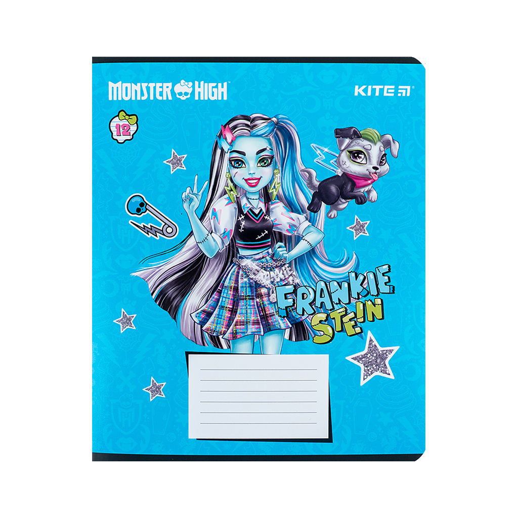 Зошит Kite Monster High 12 аркушів, лінія (MH24-234) - изображение 6