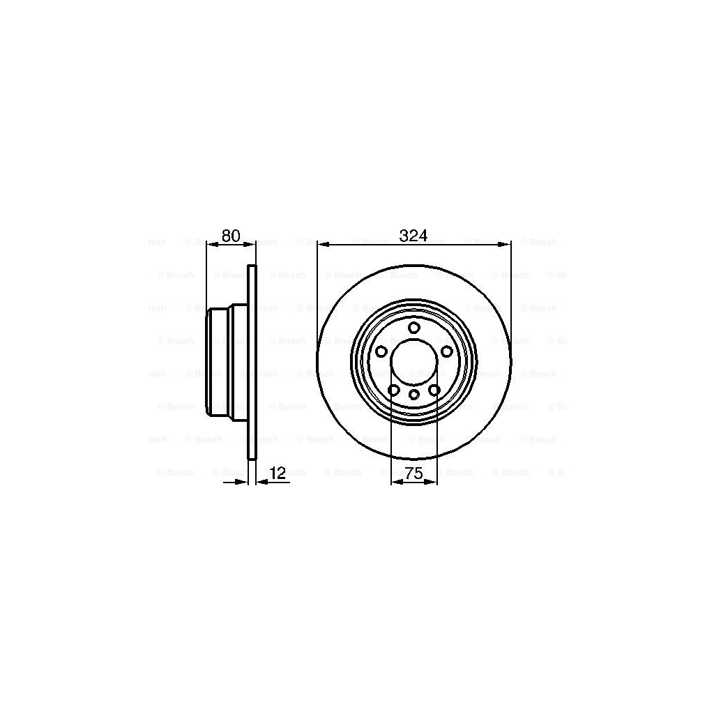 Гальмівний диск Bosch 0 986 479 167 - зображення 5