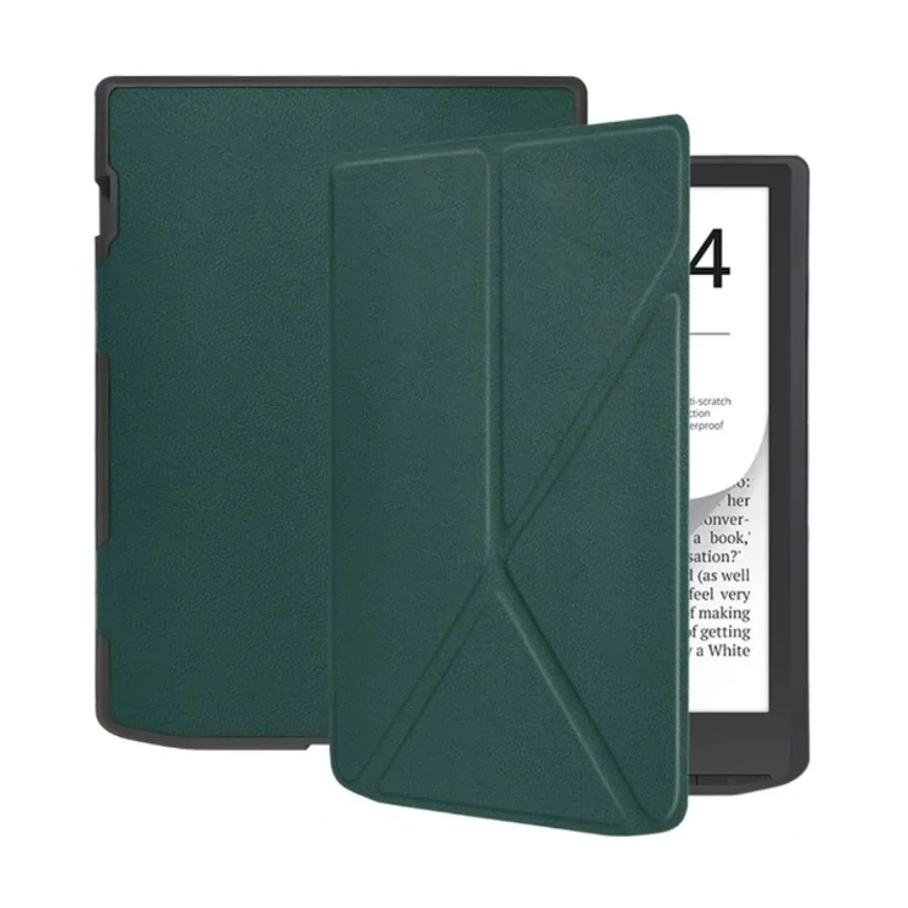 Чохол до електронної книги BeCover Ultra Slim Origami PocketBook 743G InkPad 4/InkPad Color 2/InkPad Color 3 (7.8") Dark Green (713084) - изображение 4