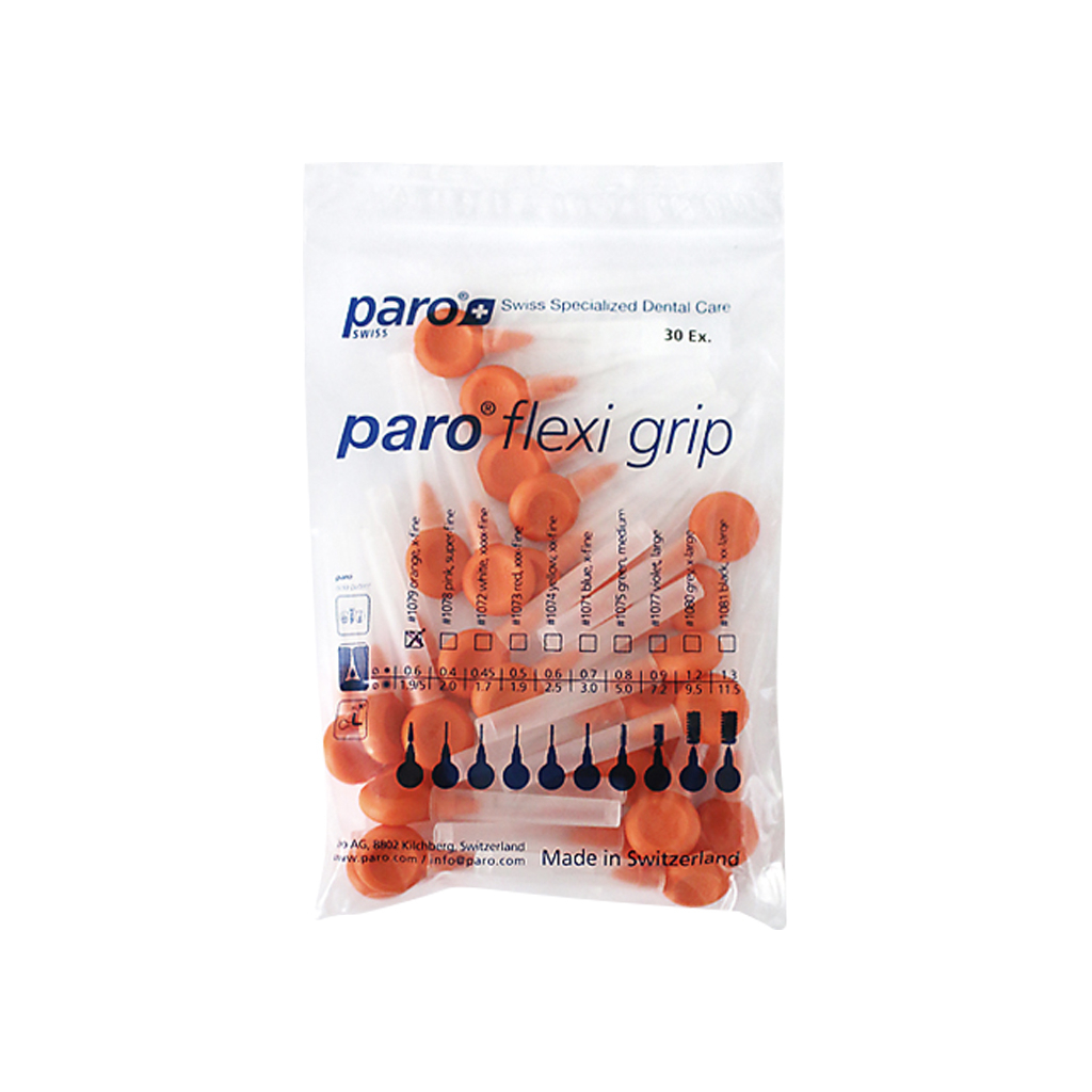 Щітки для міжзубних проміжків Paro Swiss Flexi Grip х-тонкі конічні Ø 1.9/5.0 мм 30 шт. (7610458810798) - изображение 2