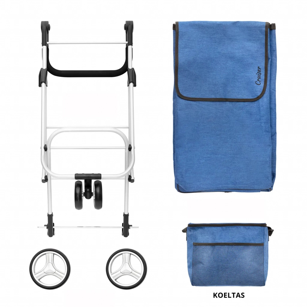 Сумка-візок ShoppingCruiser 3 Wheels 72 л Blue (928364) - изображение 6