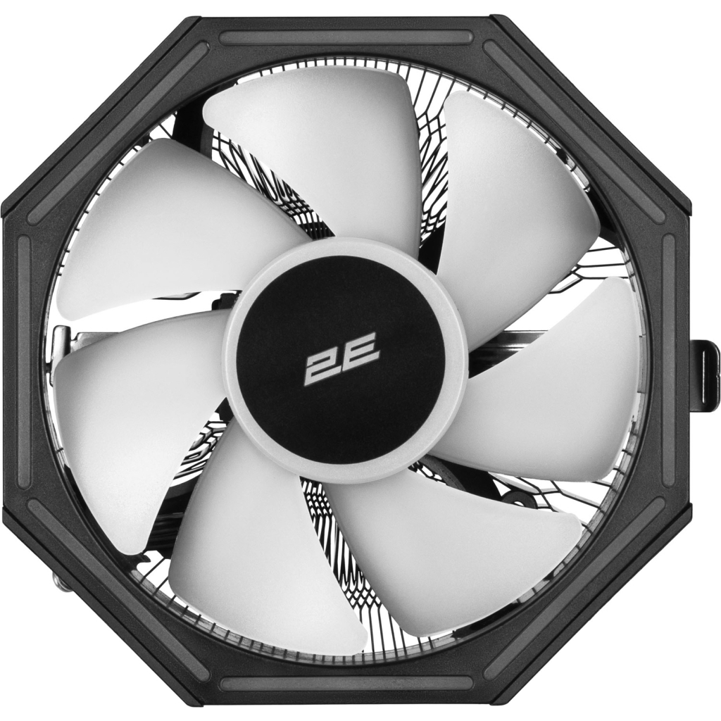 Кулер до процесора 2E Gaming Air Cool AC120ZP RGB, LGA1700, 1200, 115X, 775, AM5, AM4, AM3, AM3+, AM2, AM2+, FM2, FM1 (2E-AC120ZP-RGB) - зображення 4