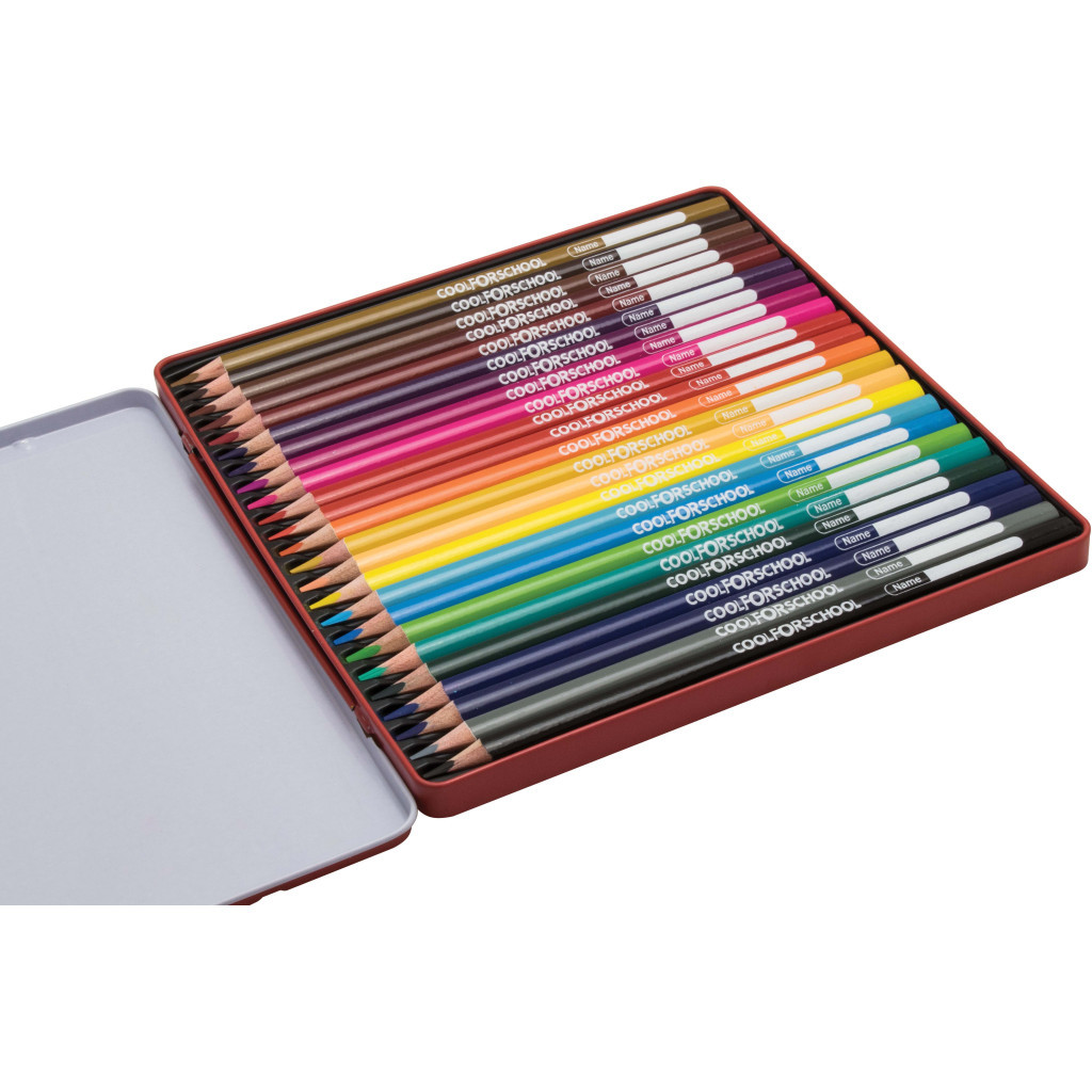 Олівці кольорові Cool For School Premium, тригранні, 24 кольори (CF15180) - зображення 2