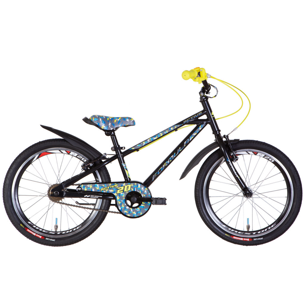 Велосипед Formula Active Vbr 20" 10" St 2024 Чорний (OPS-FRK-20-206) - зображення 1