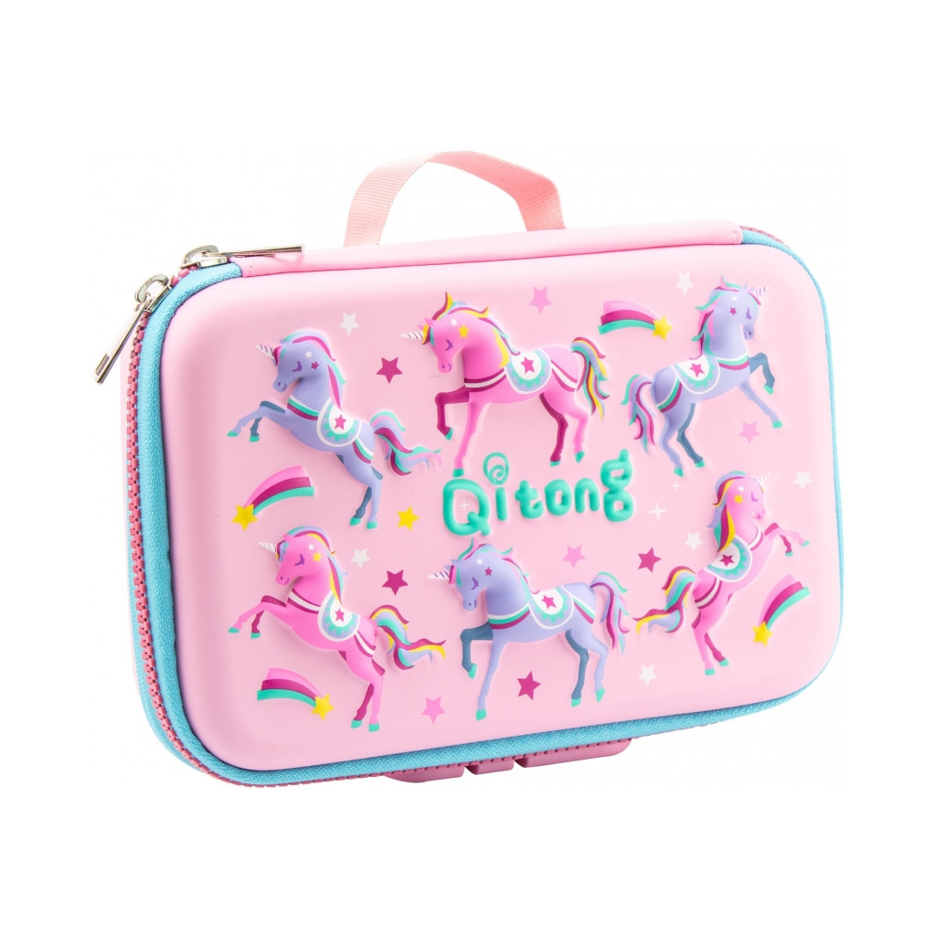 Пенал Cool For School 1 відділення на замку Рожевий (QT-5685-Pink) - зображення 1