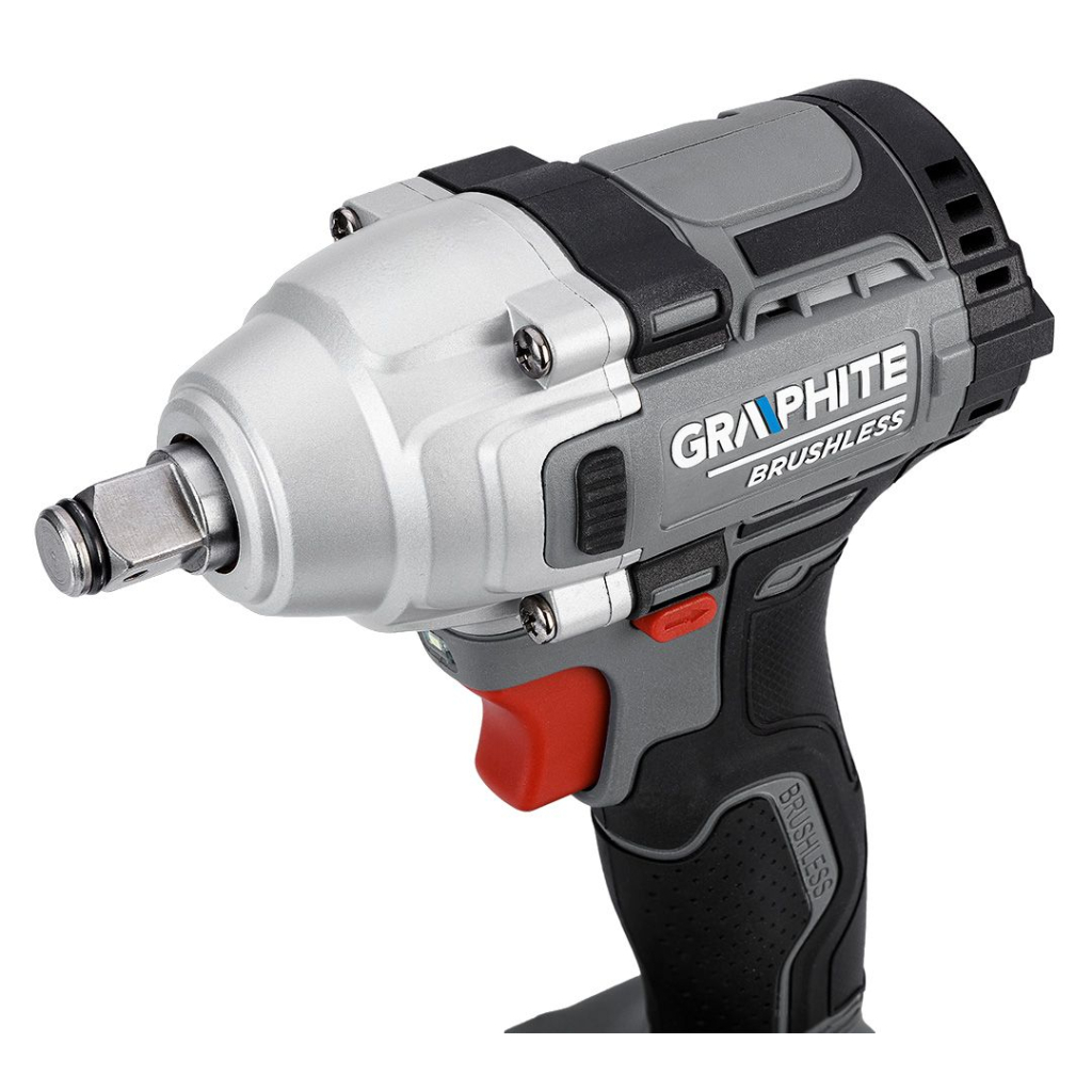 Гайковерт Graphite Energy+ 18V, безщітковий, 2600об/хв, 330Нм, 1/2", 0.9кг (без АКБ та ЗП) (58G028-1) - зображення 11