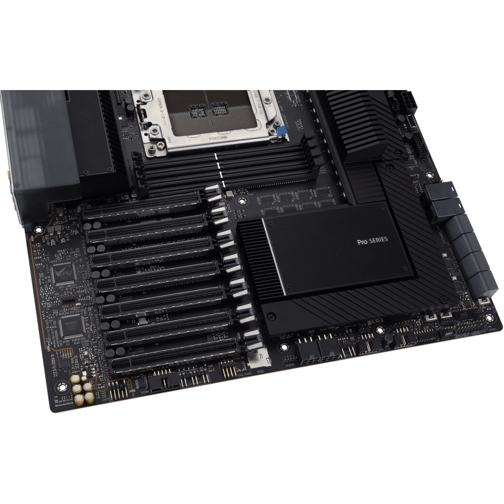 Серверна материнська плата ASUS PRO WS WRX80E-SAGE SE WIFI sWRX8 WRX80 8xDDR4 M.2 WiFi BT EATX (90MB1590-M0EAY0) - изображение 7