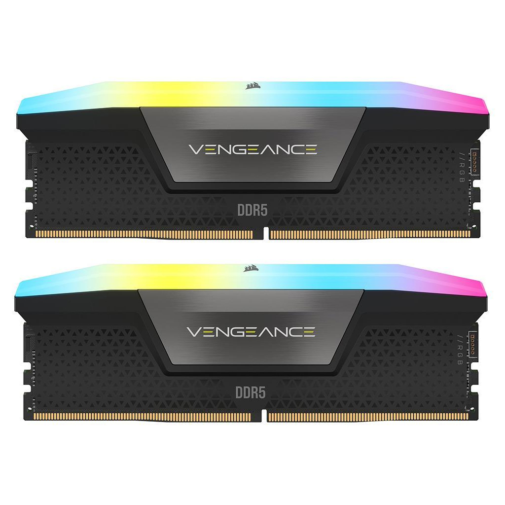 Модуль пам'яті для комп'ютера DDR5 32GB (2x16GB) 7200 MHz Vengeance RGB Corsair (CMH32GX5M2X7200C34) - зображення 1
