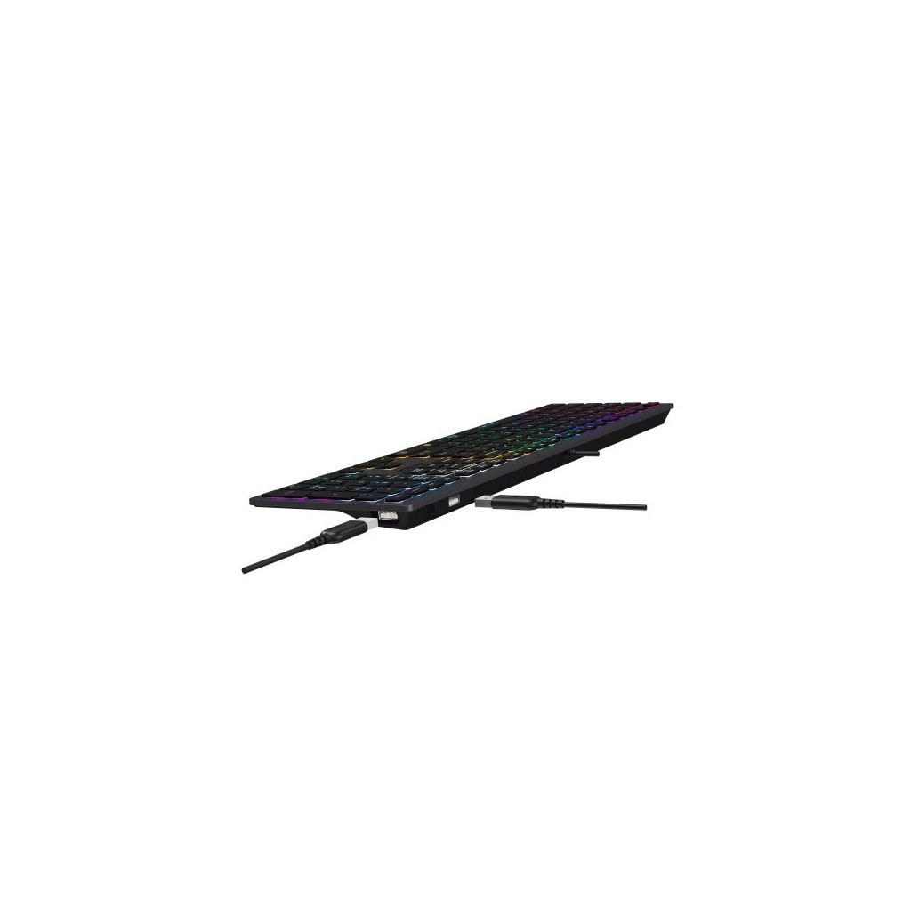 Клавіатура A4Tech FX60H USB Grey Neon backlit - зображення 8
