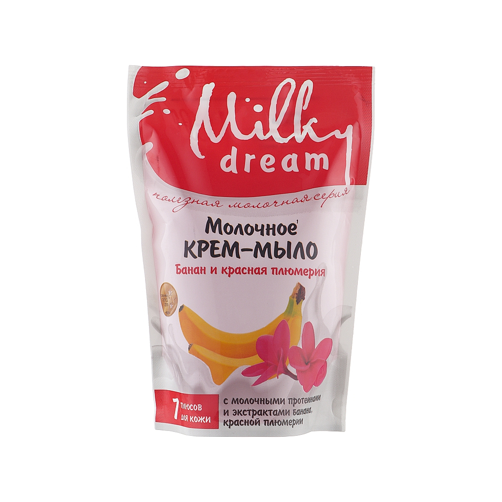 Рідке мило Milky Dream Банан і червона плюмерія дой-пак 500 мл (4820205301759) - зображення 1