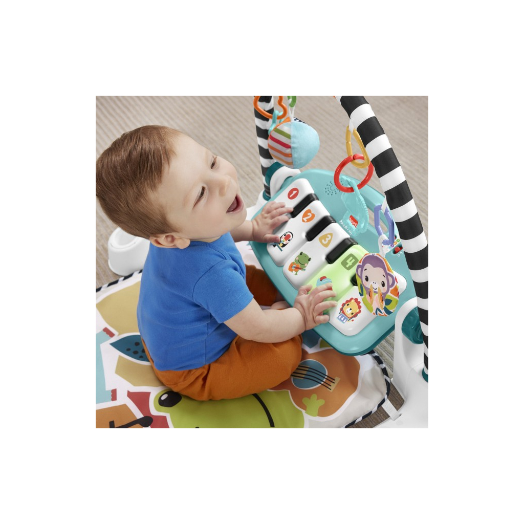 Дитячий килимок Fisher-Price ігровий центр блакитний Натискай та грай з технологією Smart Stages (англ.) (HWY58) - зображення 6