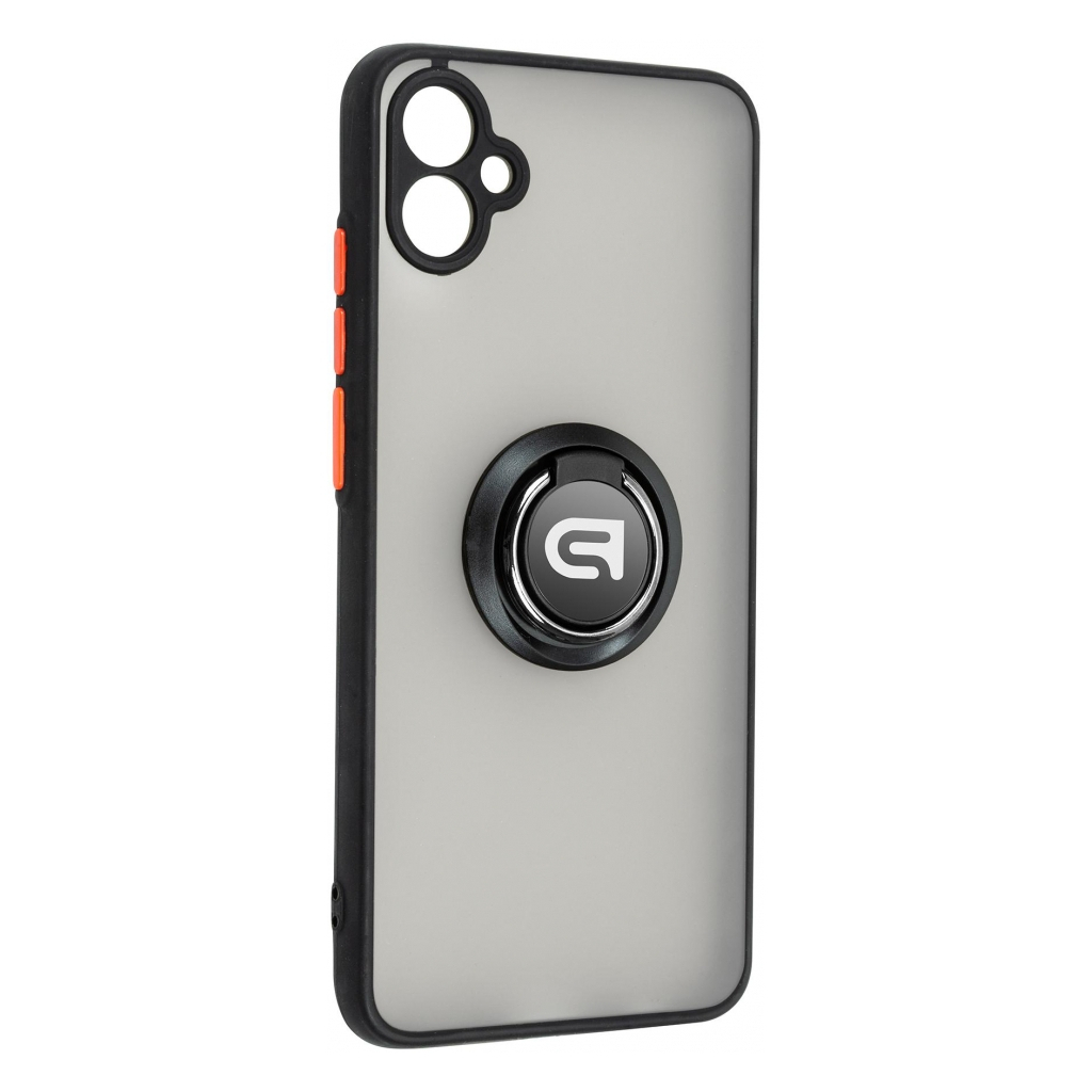 Чохол до мобільного телефона Armorstandart Frosted Matte Ring Samsung A04e (A042) Black (ARM68346) - зображення 1