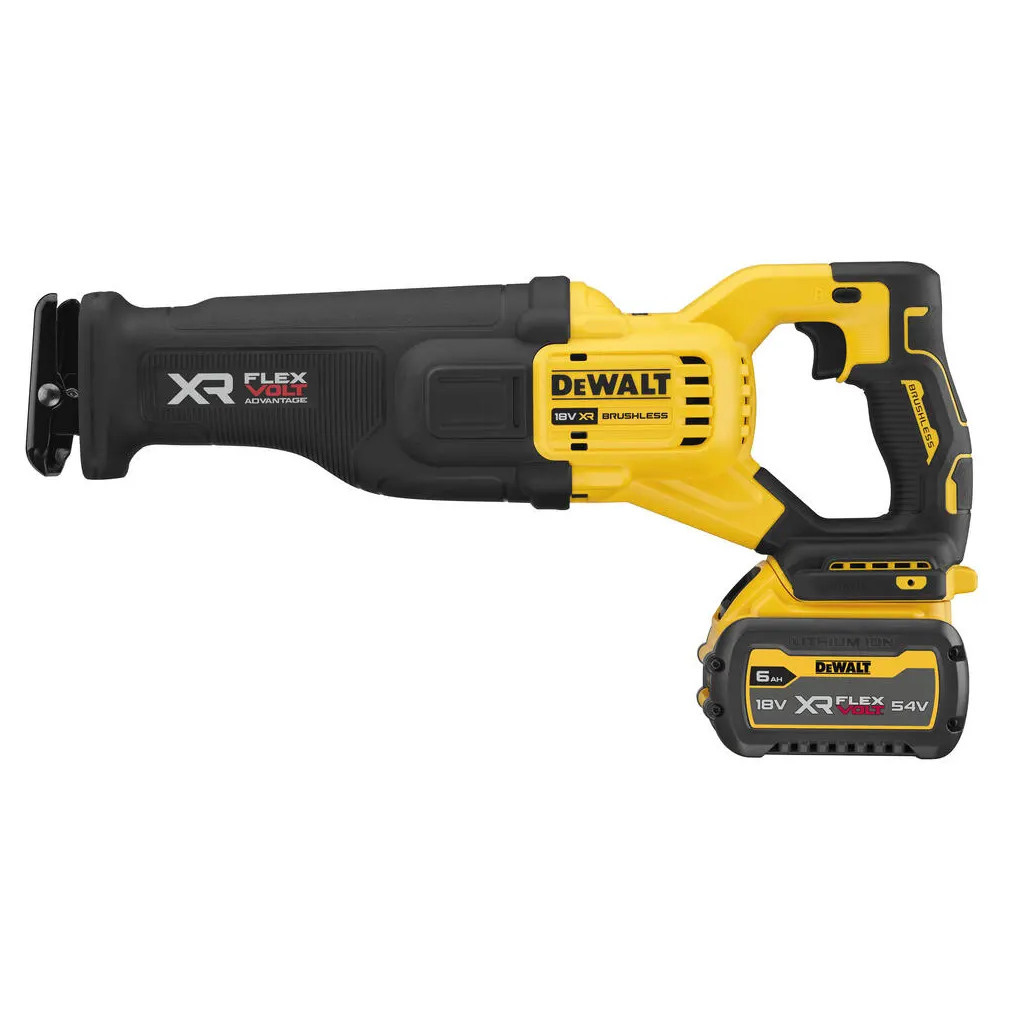Шабельна пила DeWALT 18В XR Li-lon 6 Аг, 0 - 3000 хід/хв, кейс TSTAK (DCS386T1) - зображення 2