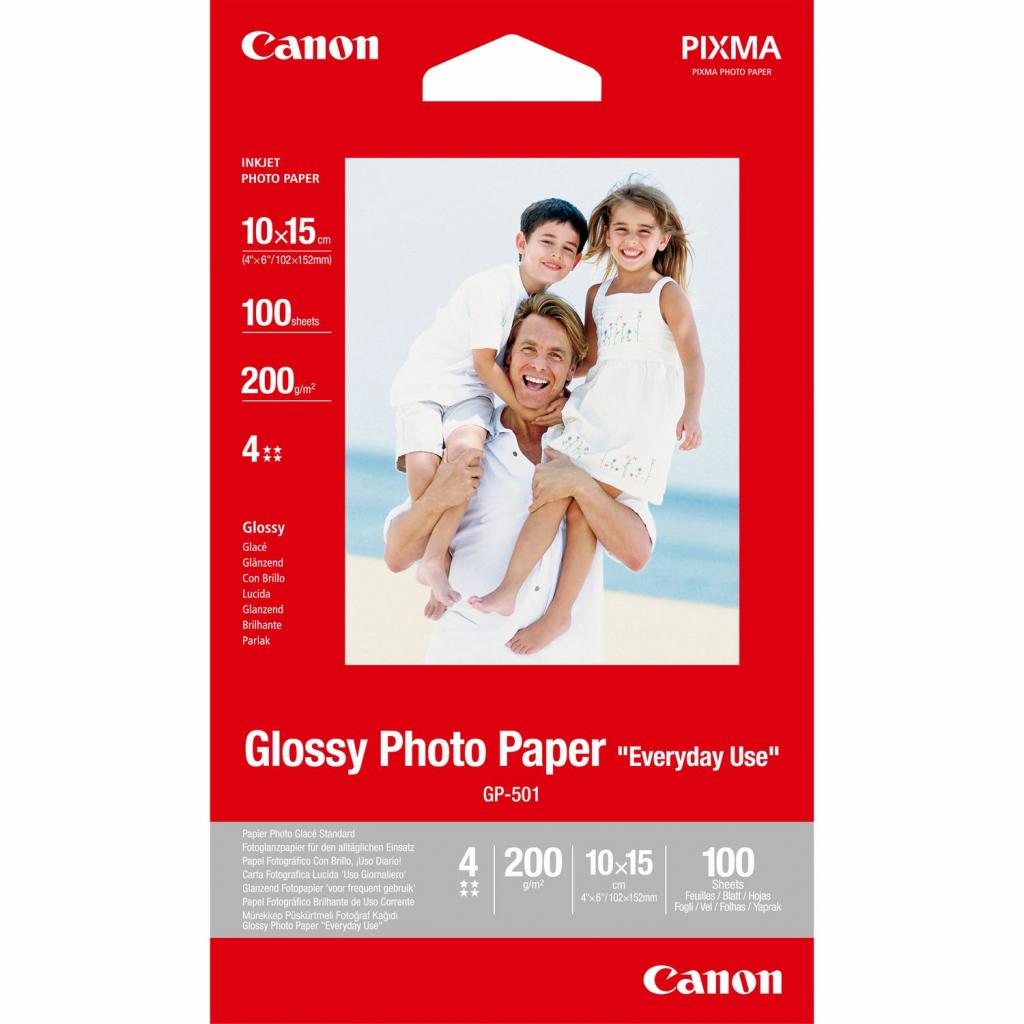 Фотопапір Canon 10x15 Photo Paper Glossy GP-501 (0775B003) - зображення 1