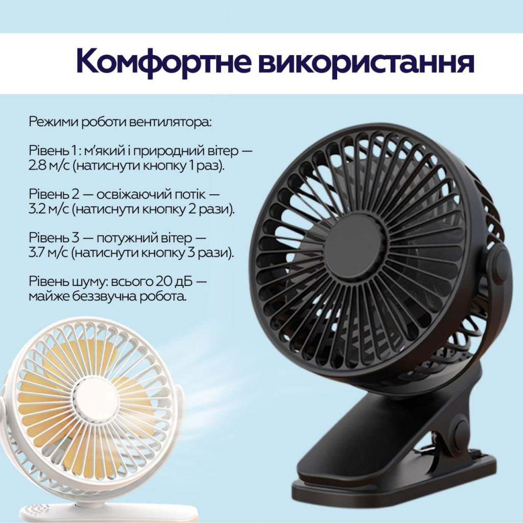 Вентилятор XoKo XK-P6-WH - зображення 7