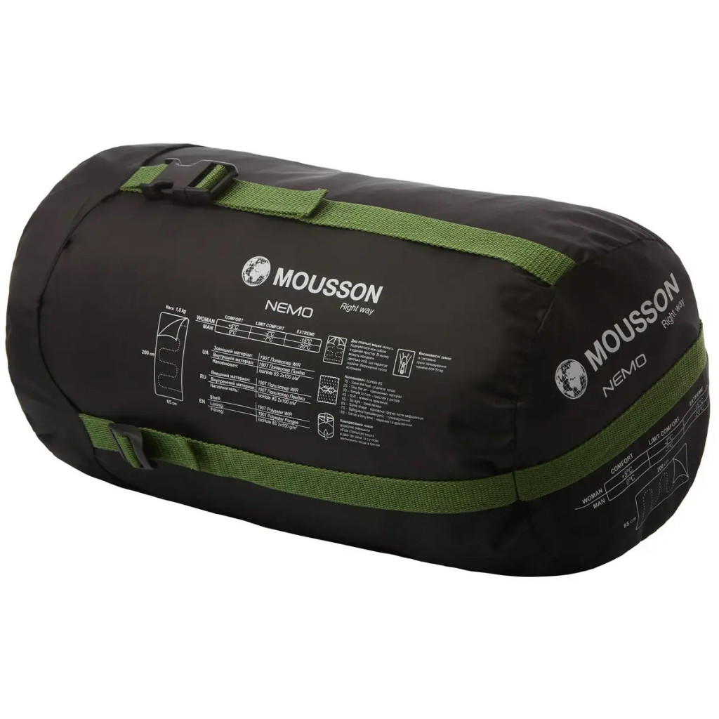 Спальний мішок Mousson NEMO Lime (9047) - зображення 9