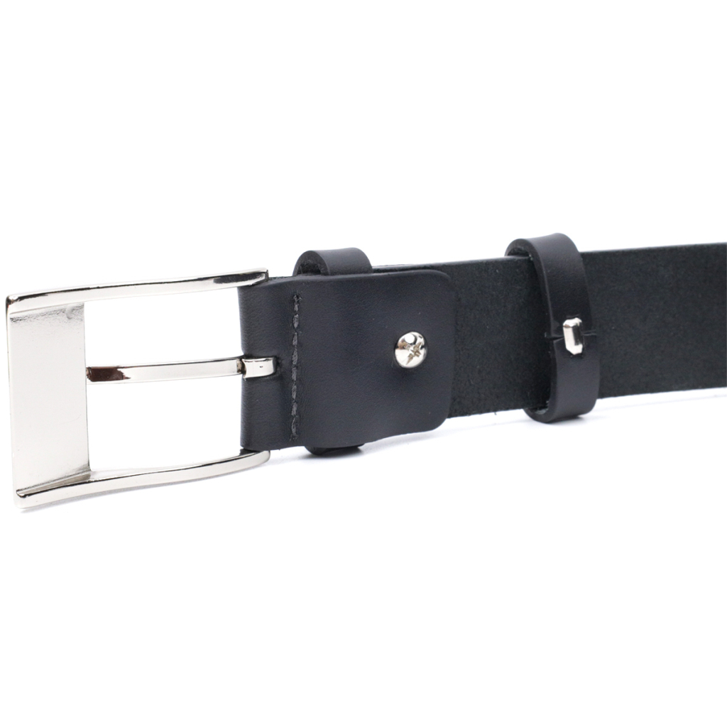 Ремінь Grande Pelle Брючний з натуральної шкіри Чорний (11688) - изображение 6