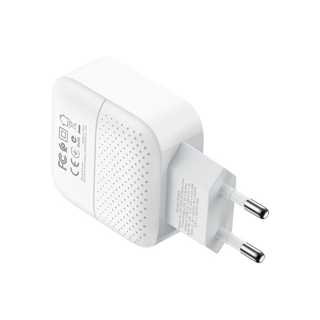 Зарядний пристрій BOROFONE BA46A Premium White (BA46AW) - зображення 3