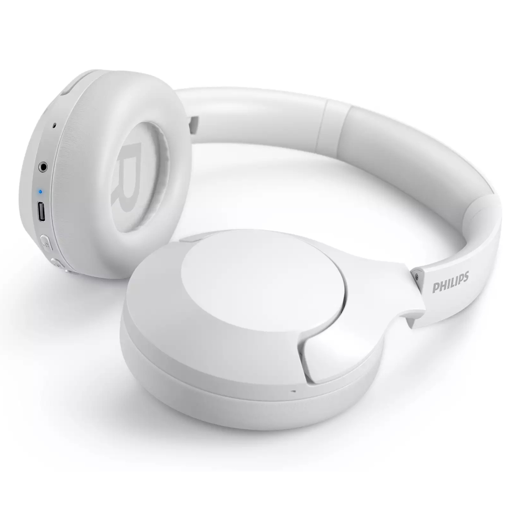 Навушники Philips TAH8506 Over-ear ANC Hi-Res Wireless Mic White (TAH8506WT/00) - зображення 4