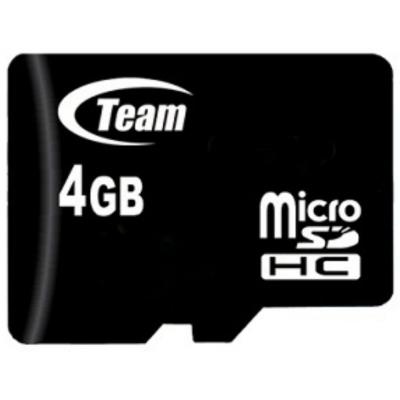 Карта пам'яті Team 4GB microSD Class 10 (TUSDH4GCL1002) - зображення 1