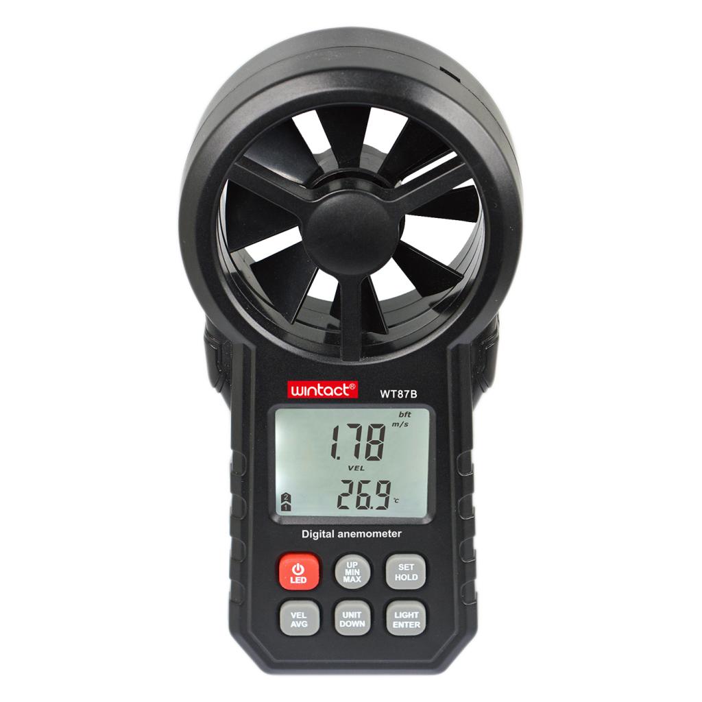 Анемометр Wintact крильчастий USB, Bluetooth 0,3-30м/с, -10-45°C (WT87B) - изображение 4