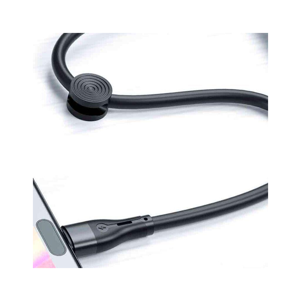 Дата кабель USB 2.0 AM to Lightning 0.25m 2.4A black XO (XO-NB179-025-BK) - зображення 2