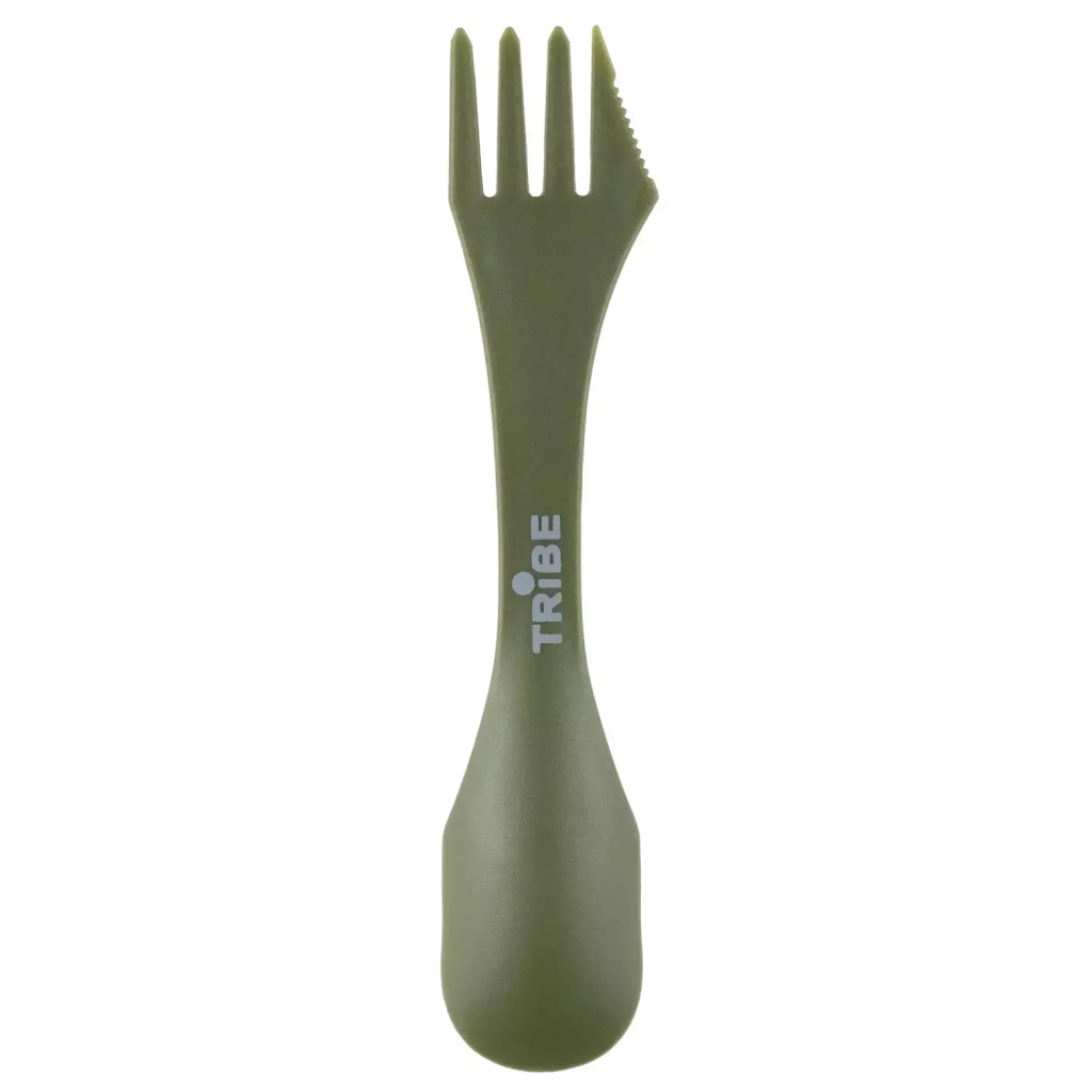 Ложка-виделка туристична Tribe Spork пластикова olive (T-FC-0031-olive) - зображення 1