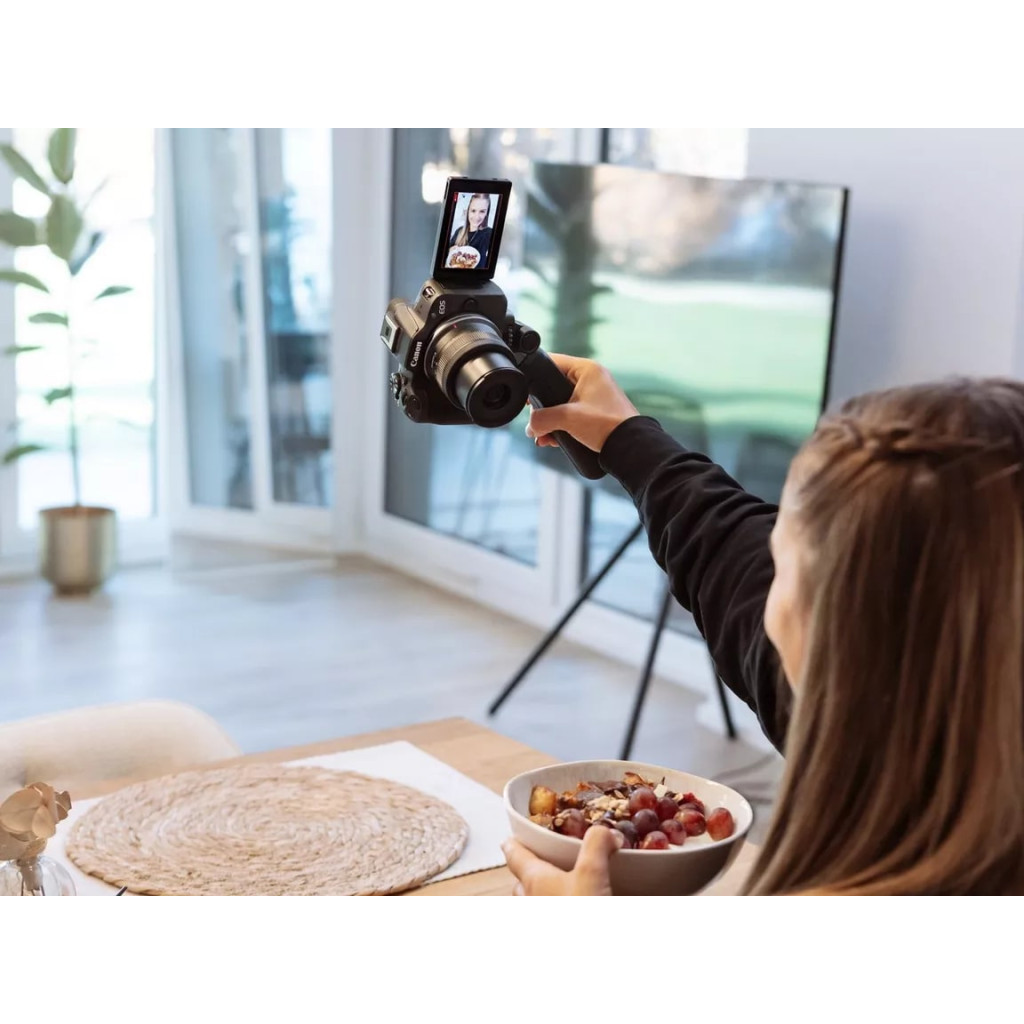 Цифровий фотоапарат Canon EOS R50 RF-S 18-45 IS STM + RF-S 55-210 IS STM Black (5811C034) - изображение 6