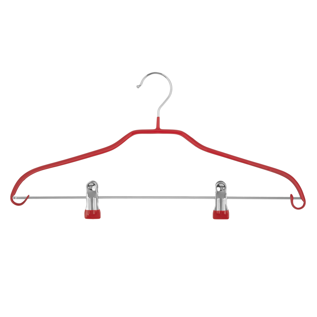 Плічка Ardesto Металеві з ПВХ покриттям З прищіпками Червоні 42 см 2 шт. (ARHC2802RC) - зображення 3