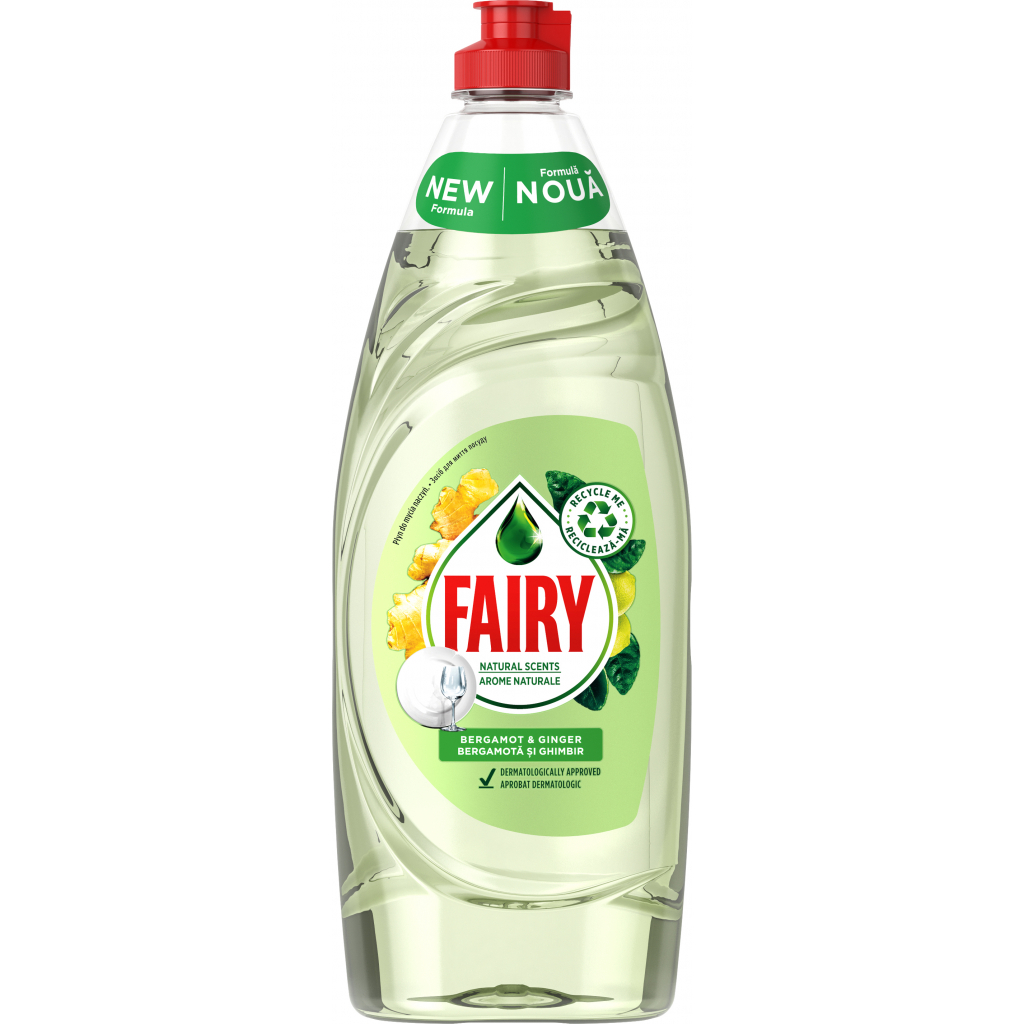 Засіб для ручного миття посуду Fairy Бергамот та імбир 650 мл (8001841785738) - зображення 1