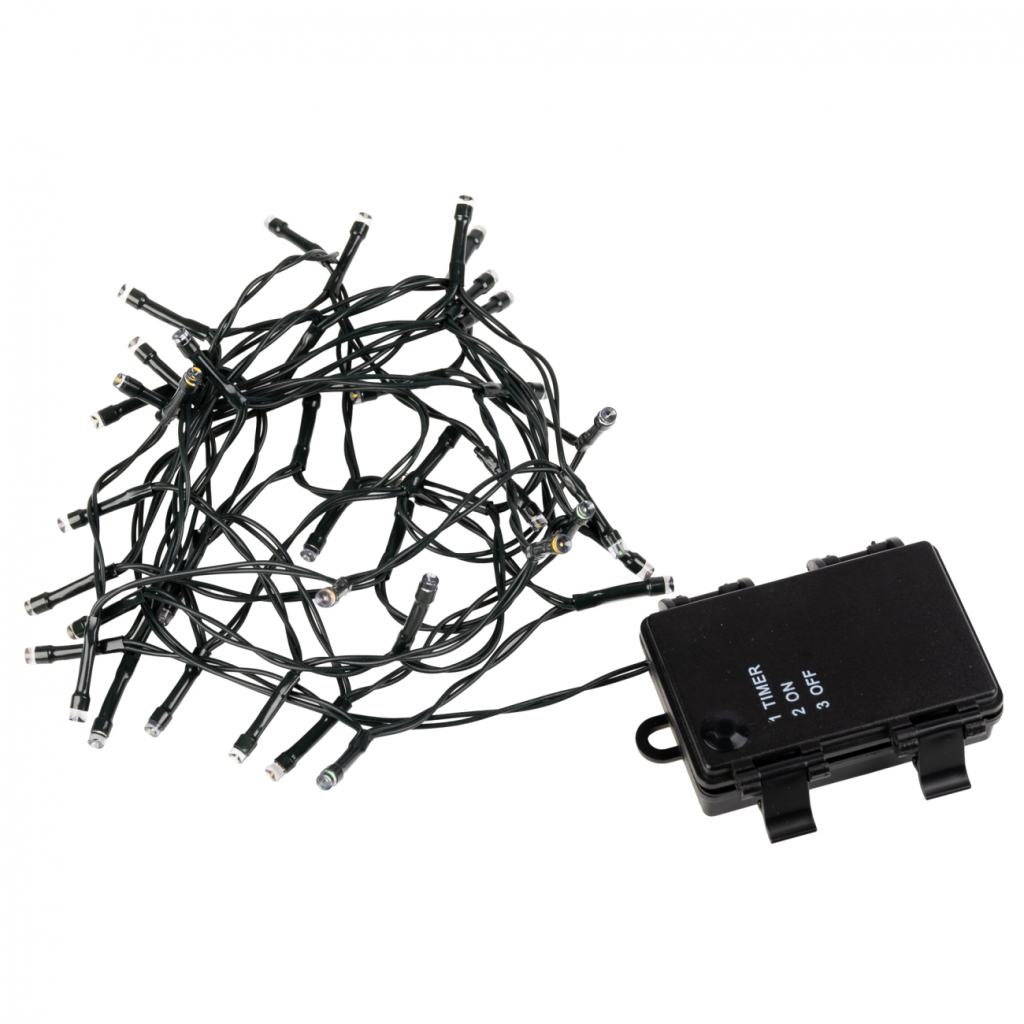 Гірлянда YES! Fun Вулична 41 LED Тепло-біла 2.8 м Статична Таймер На батарейках (975061) - зображення 2