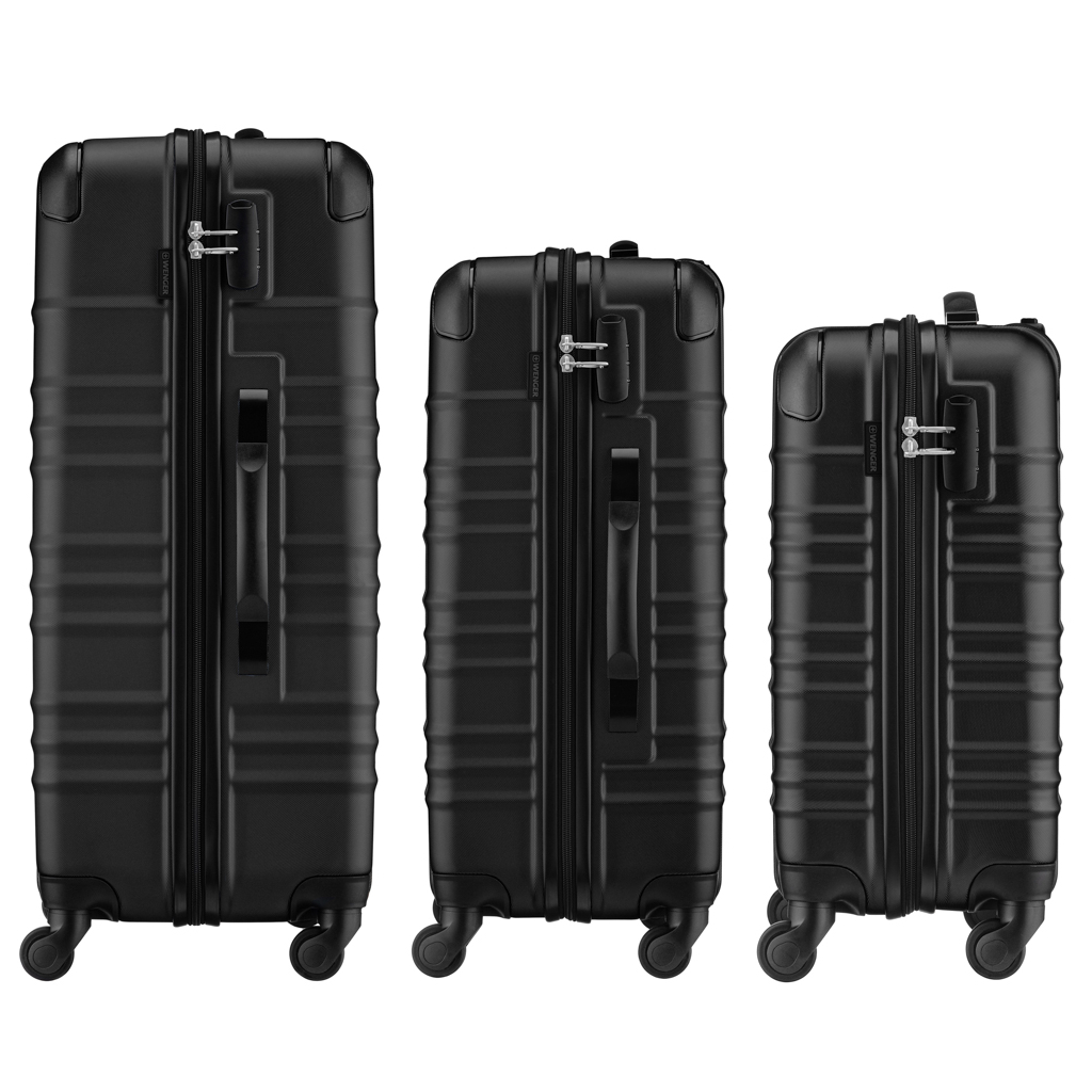 Набір валіз Wenger Amplar 3 в 1 (S,M,L) пластик, 4 колеса, чорний (653149) - зображення 5