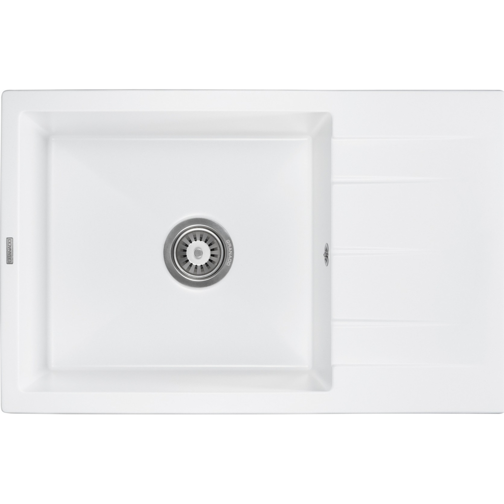 Мийка кухонна GRANADO NAVIA white з сифоном (775*495mm.) (gr3805) - зображення 1