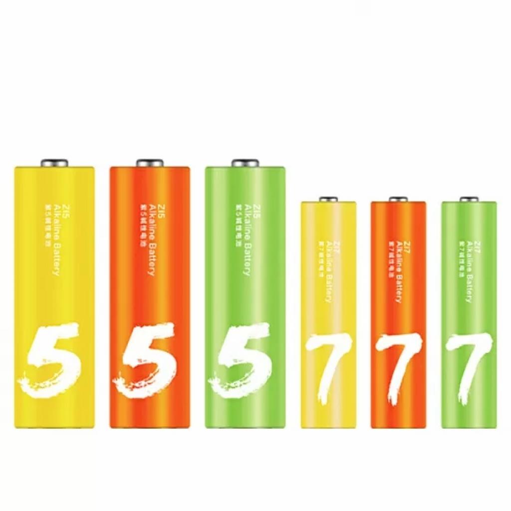 Батарейка ZMI AA ZI5 * 12 + AAA ZI7 * 12 Rainbow batteries set (Ф16358) - зображення 2