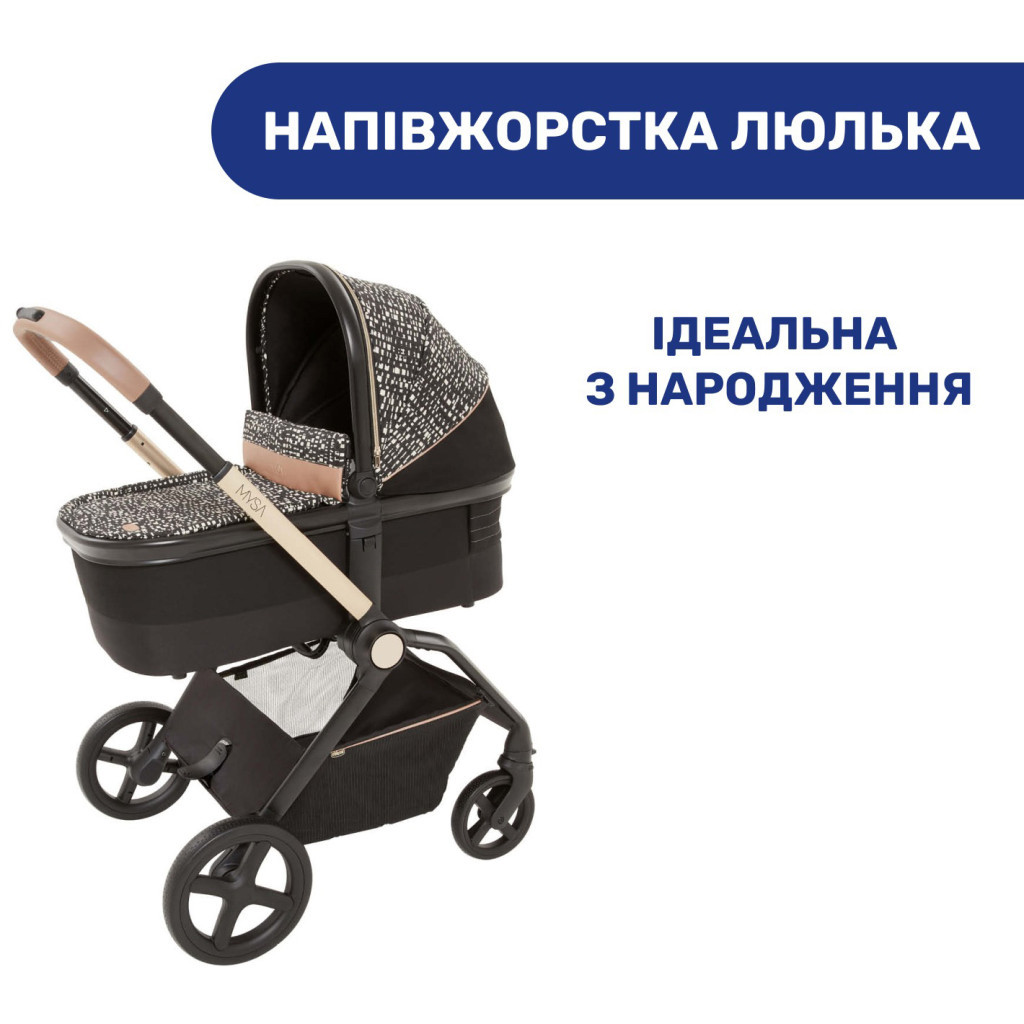Коляска Chicco 2 в 1 Mysa Glam Dew Re-Lux (87026.71.01) - зображення 2