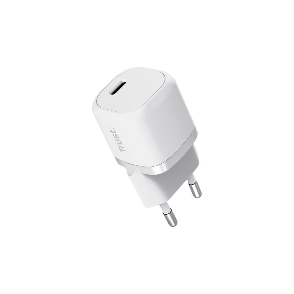 Зарядний пристрій Trust Maxo 20W USB-C PD white (25205_TRUST) - зображення 6
