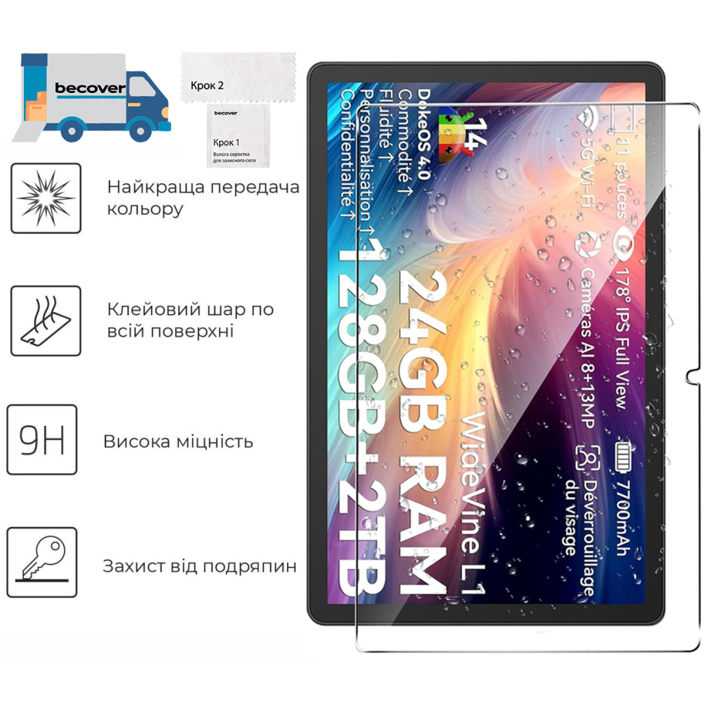 Скло захисне BeCover Oscal Pad 90 10.92" (713695) - зображення 2