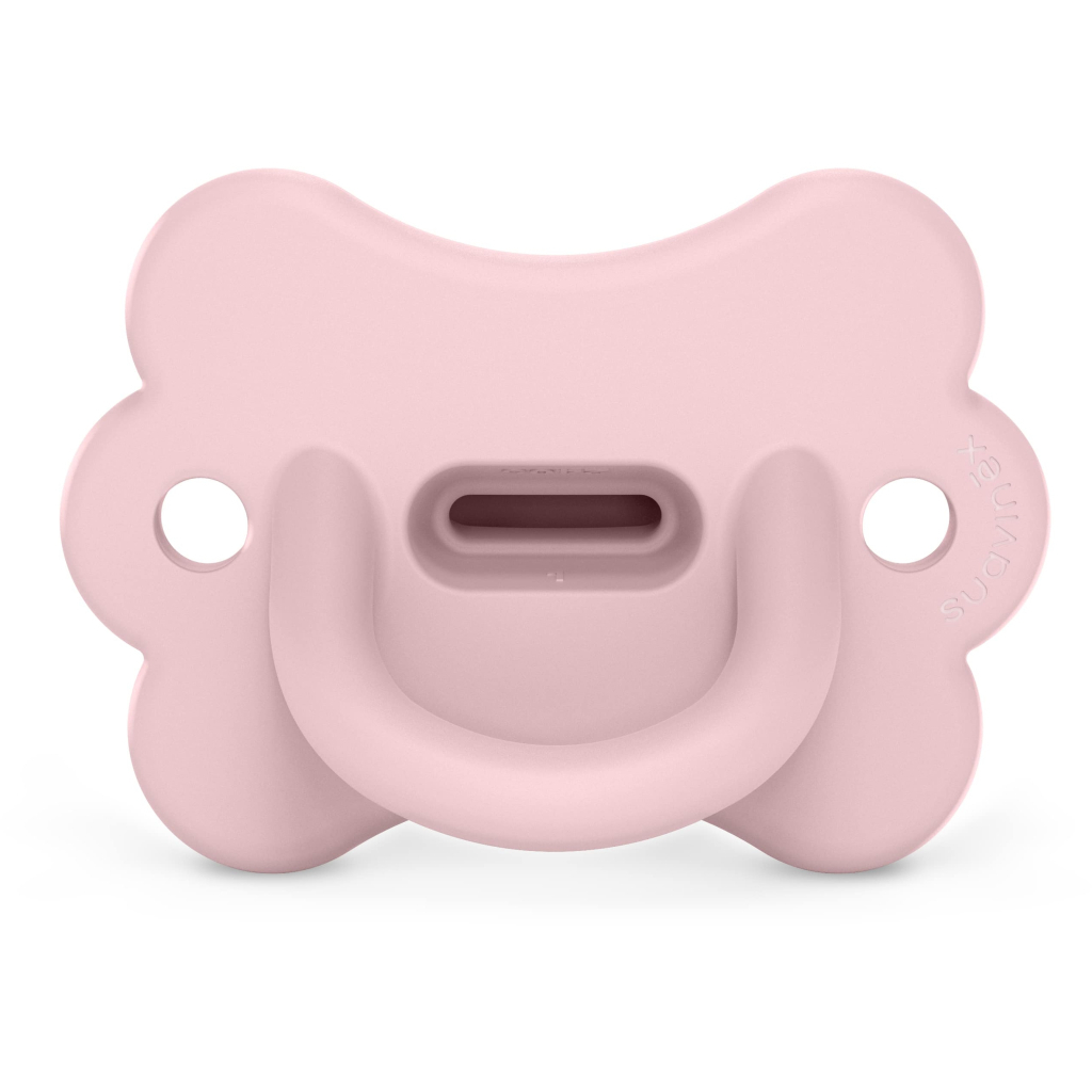 Пустушка Suavinex Colour Essence фізіологічна у формі метелика, 0-6 місяців, рожева (308911) - зображення 1