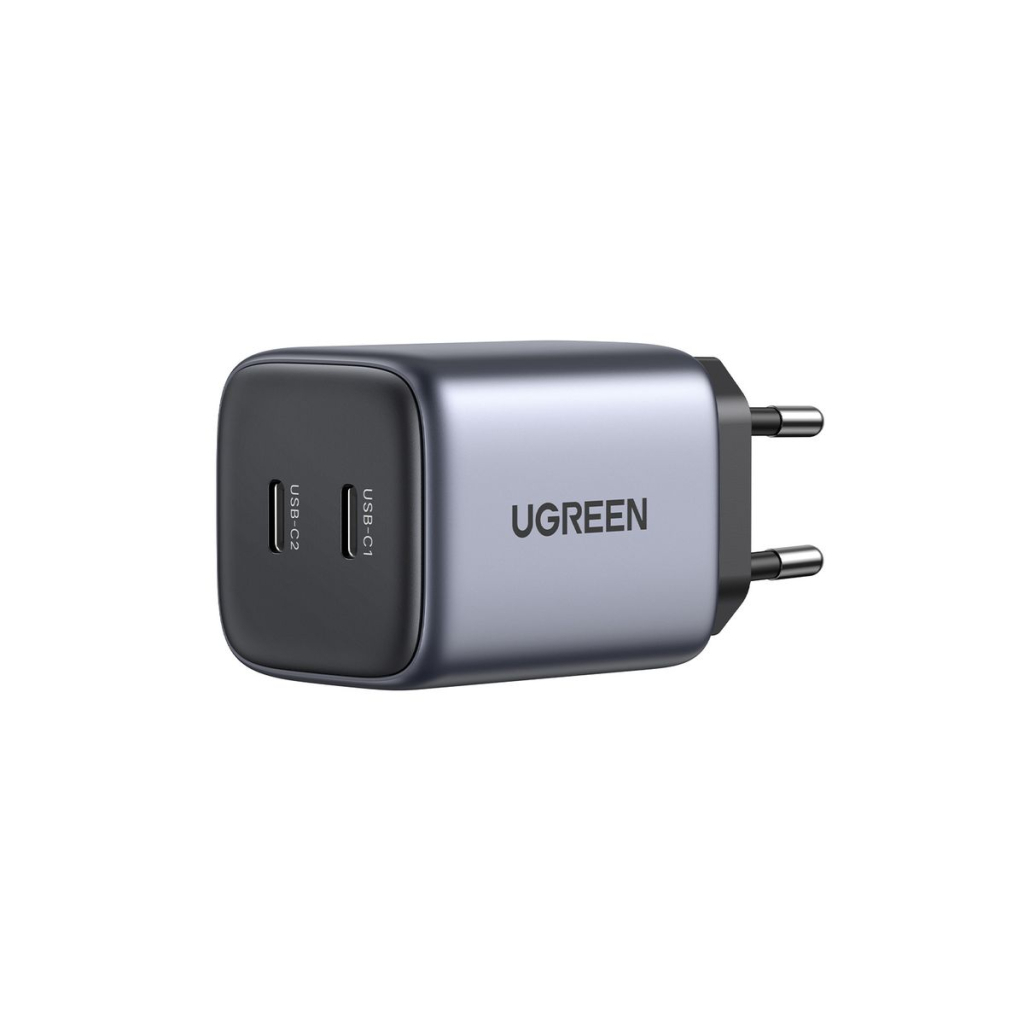 Зарядний пристрій Ugreen 2xUSB 40W GAN (Type-C 25W+20W) PD CD294 (90573) - зображення 1