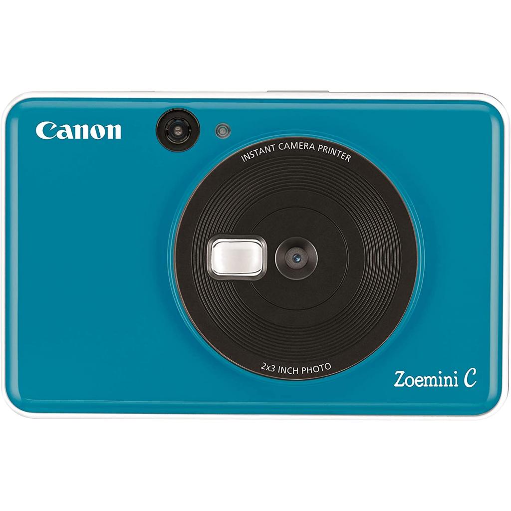 Камера миттєвого друку Canon ZOEMINI C CV123 Seaside Blue + 30 Zink PhotoPaper (3884C034) - зображення 1
